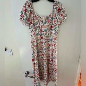 Midi floral dress